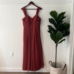 Azazie Terracotta Bridesmaid Dress